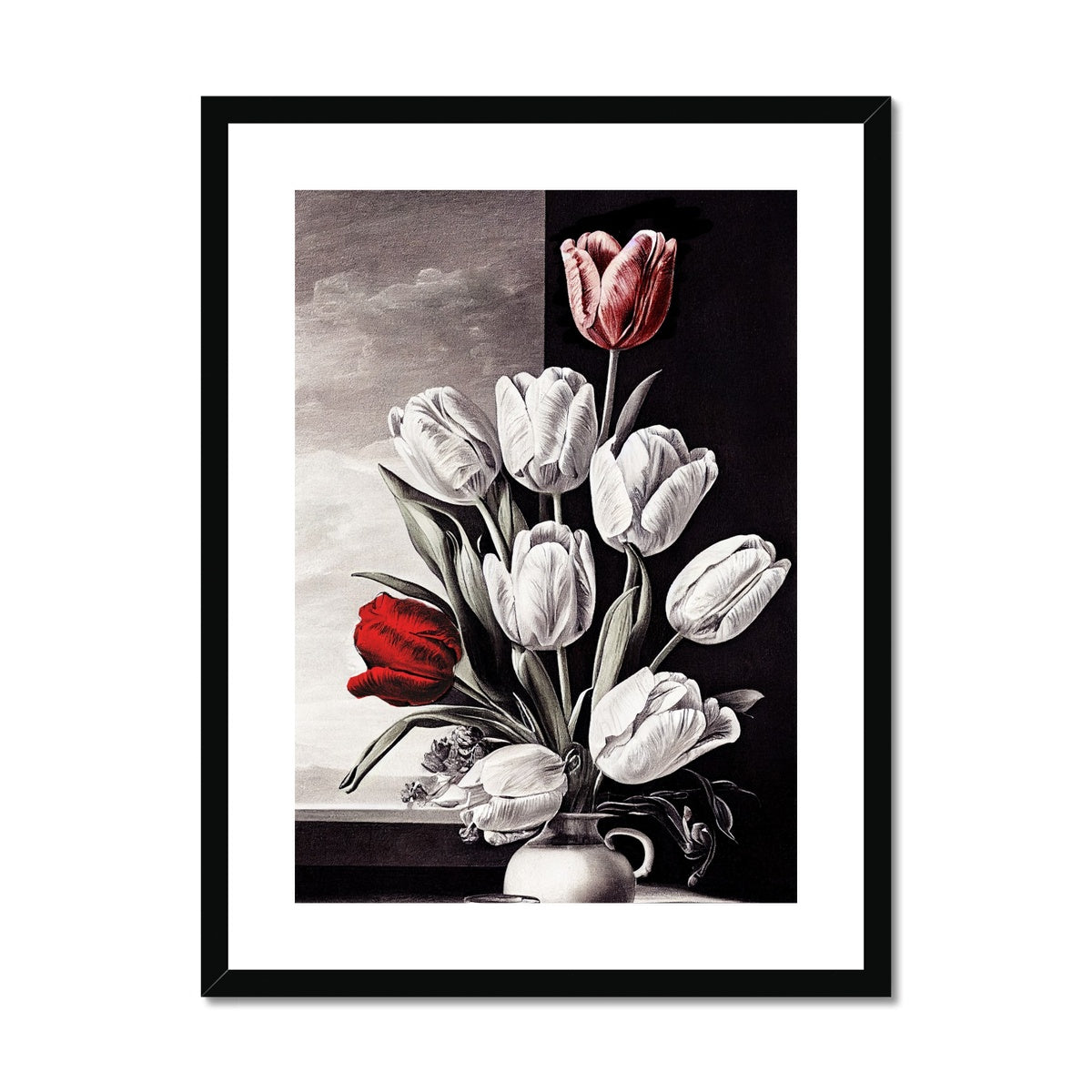 Tulip study Framed & Mounted Print Ramble & Roam