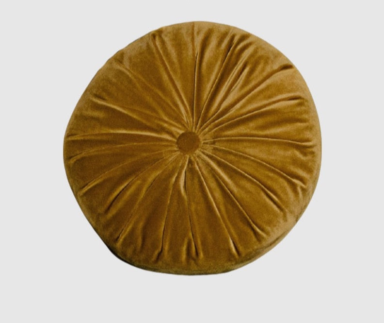 Gold circle outlet pillow