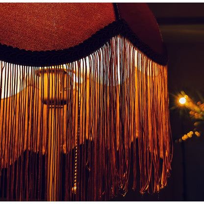 Velvet Lampshade With Tassels Ramble &amp; Roam