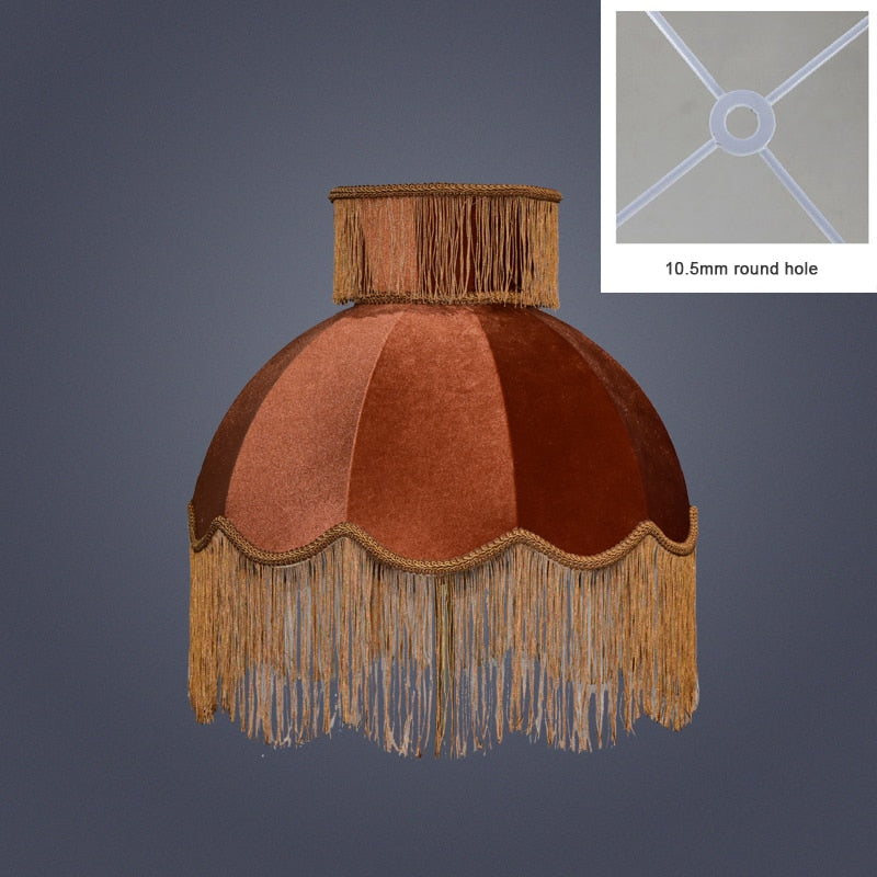 Velvet Lampshade With Tassels Ramble &amp; Roam