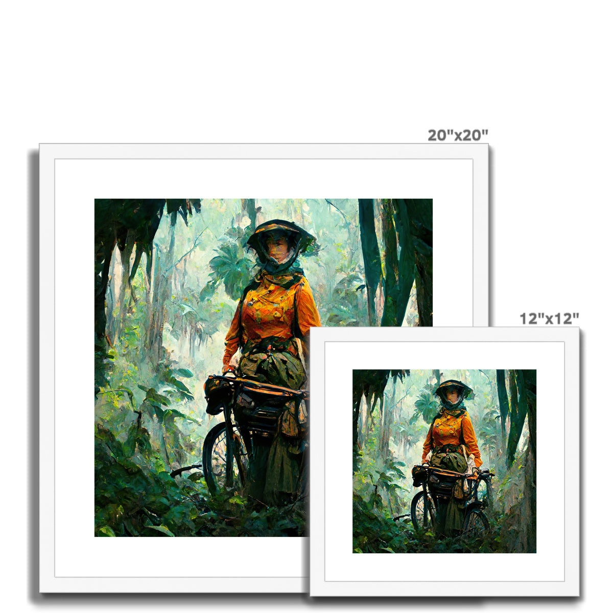 Victorian Jungle Rebel, 2021, Renée, Framed & Mounted Print Ramble & Roam