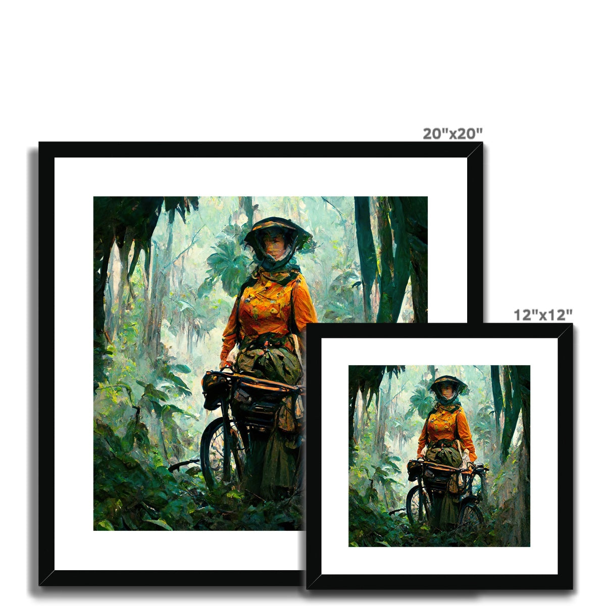 Victorian Jungle Rebel, 2021, Renée, Framed & Mounted Print Ramble & Roam