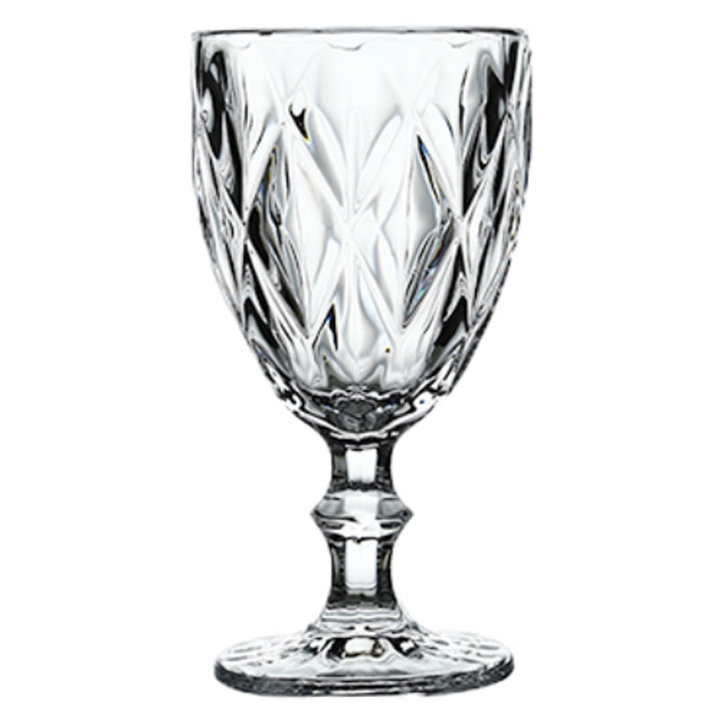 Vintage Relief Wine Glasses, 8oz-10oz Ramble & Roam