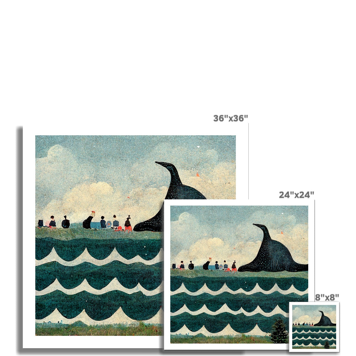 Whale Watching on the Cape, 2015, Renée, Hahnemühle Photo Rag Print Ramble &amp; Roam