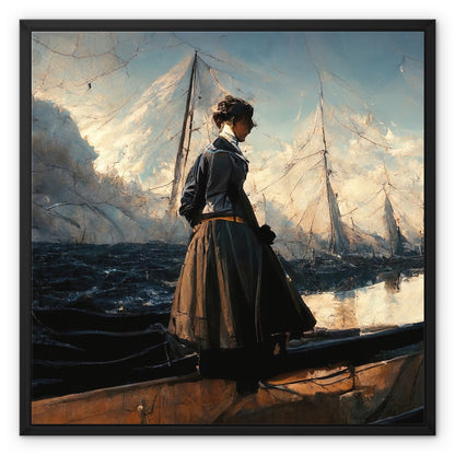 Wistful Explorer, 2015, Renée, Framed Canvas Ramble &amp; Roam