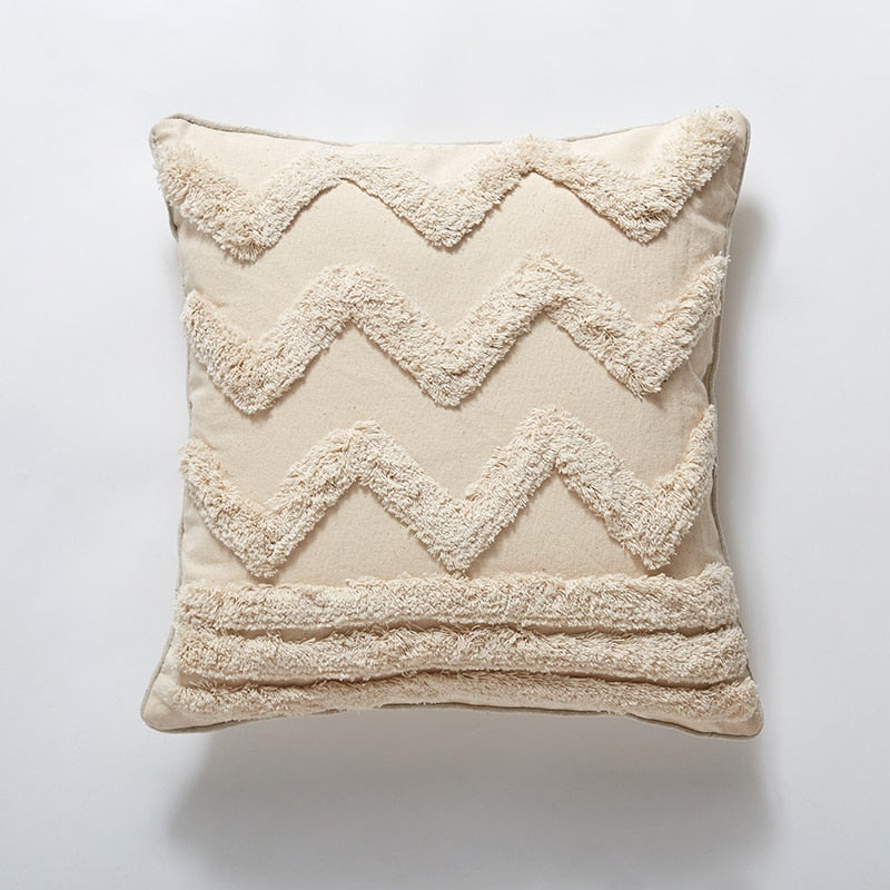 Moroccan natural tufted discount throw