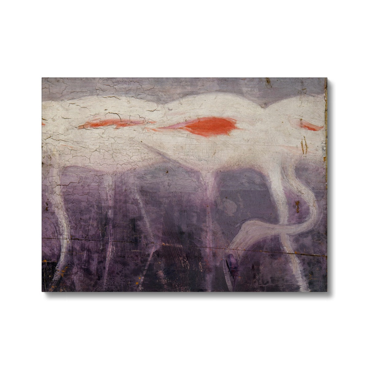 white flamingos Canvas