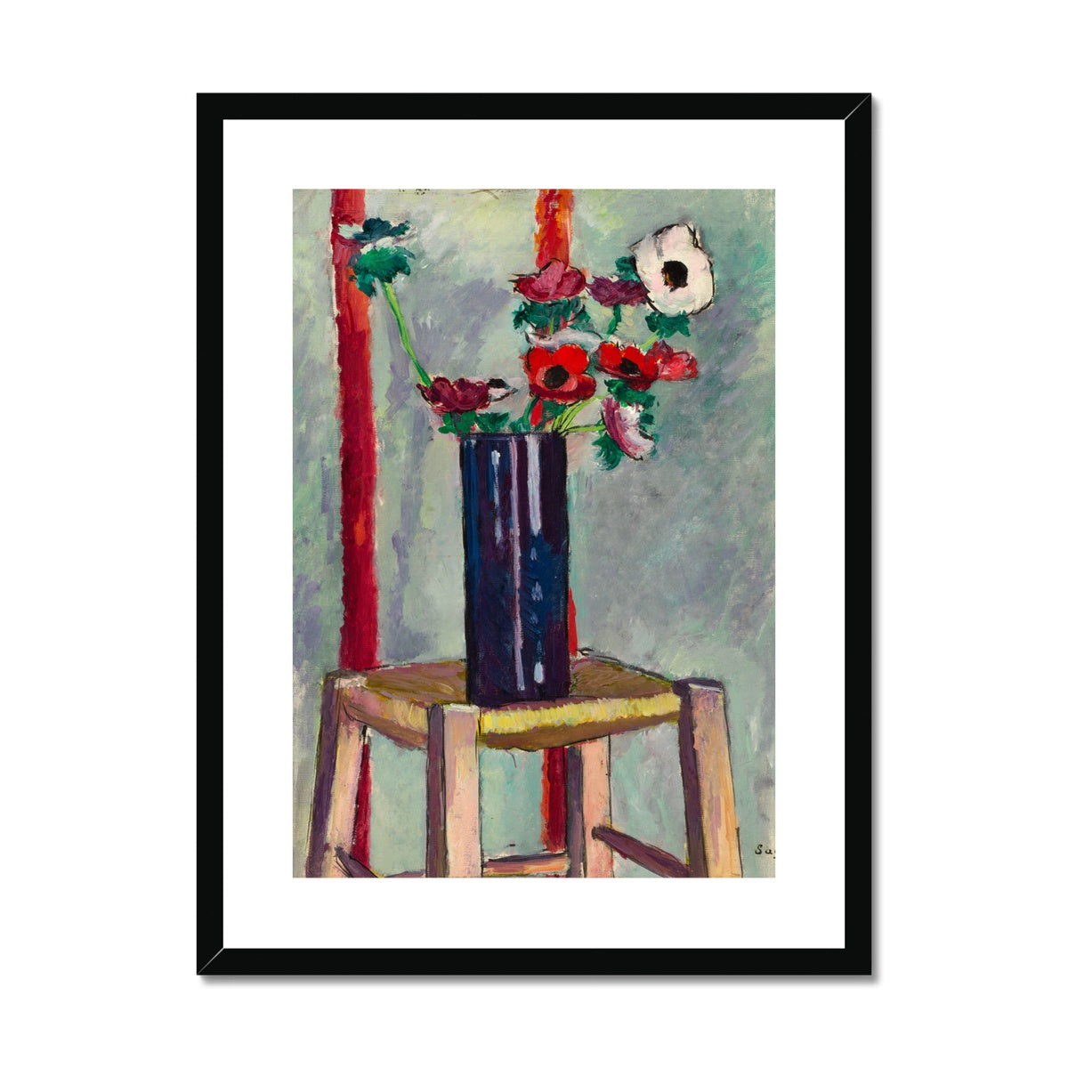 Anemones Framed &amp; Mounted Print